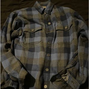 Duluth Trading Snap button Shirt Jacket Flannel